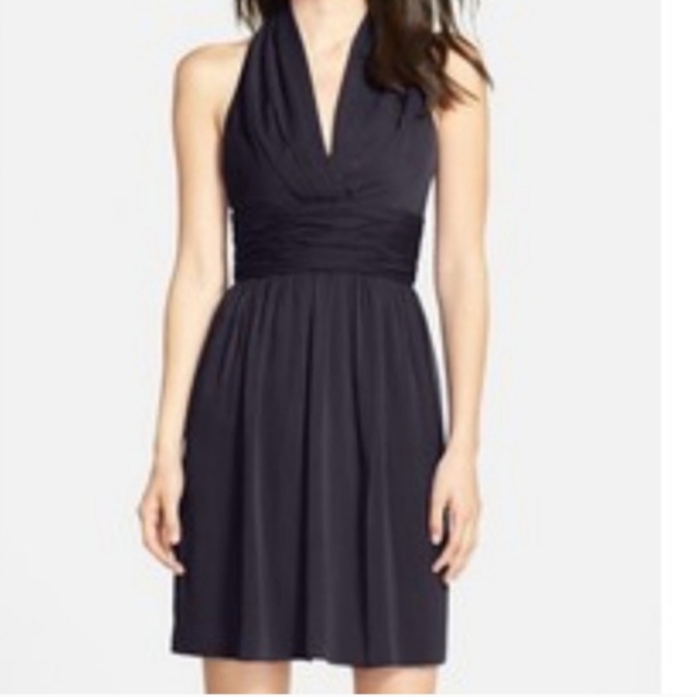 Marc New York Andrew Marc Navy Sleeveless Midi Dress Size 6